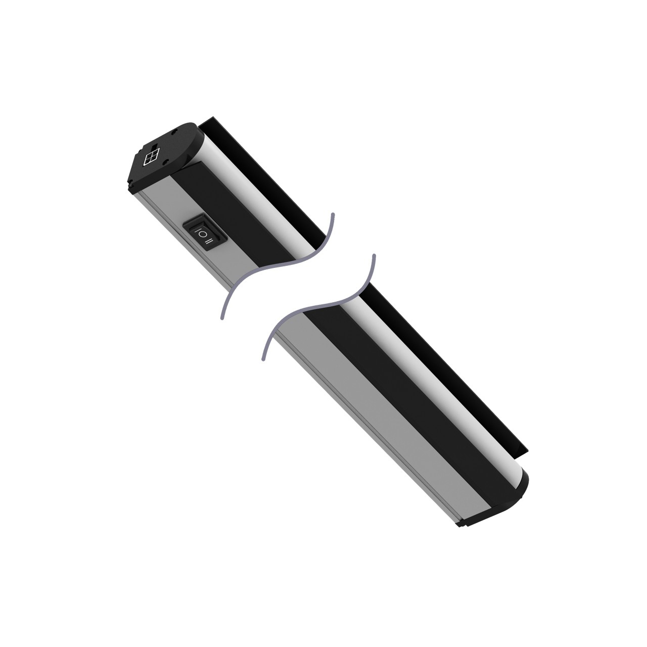 Banner Engineering LED Machine Light; Rectangular; 850 x 32 x 46mm; Daylight White Light; 90-264VAC; IP50; AC Power Cord (w/ US plug)